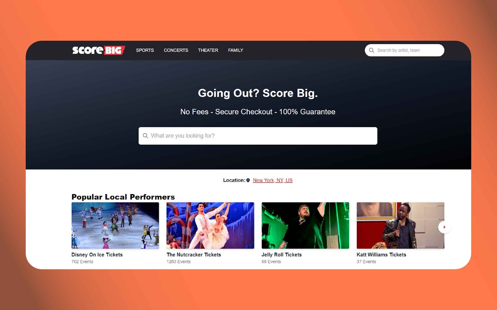 Scorebig - best site for sports tickets