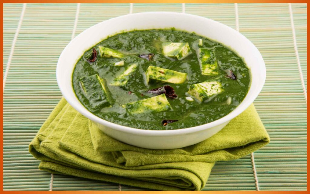 Palak paneer, Indian dish, cottage cheese spinach